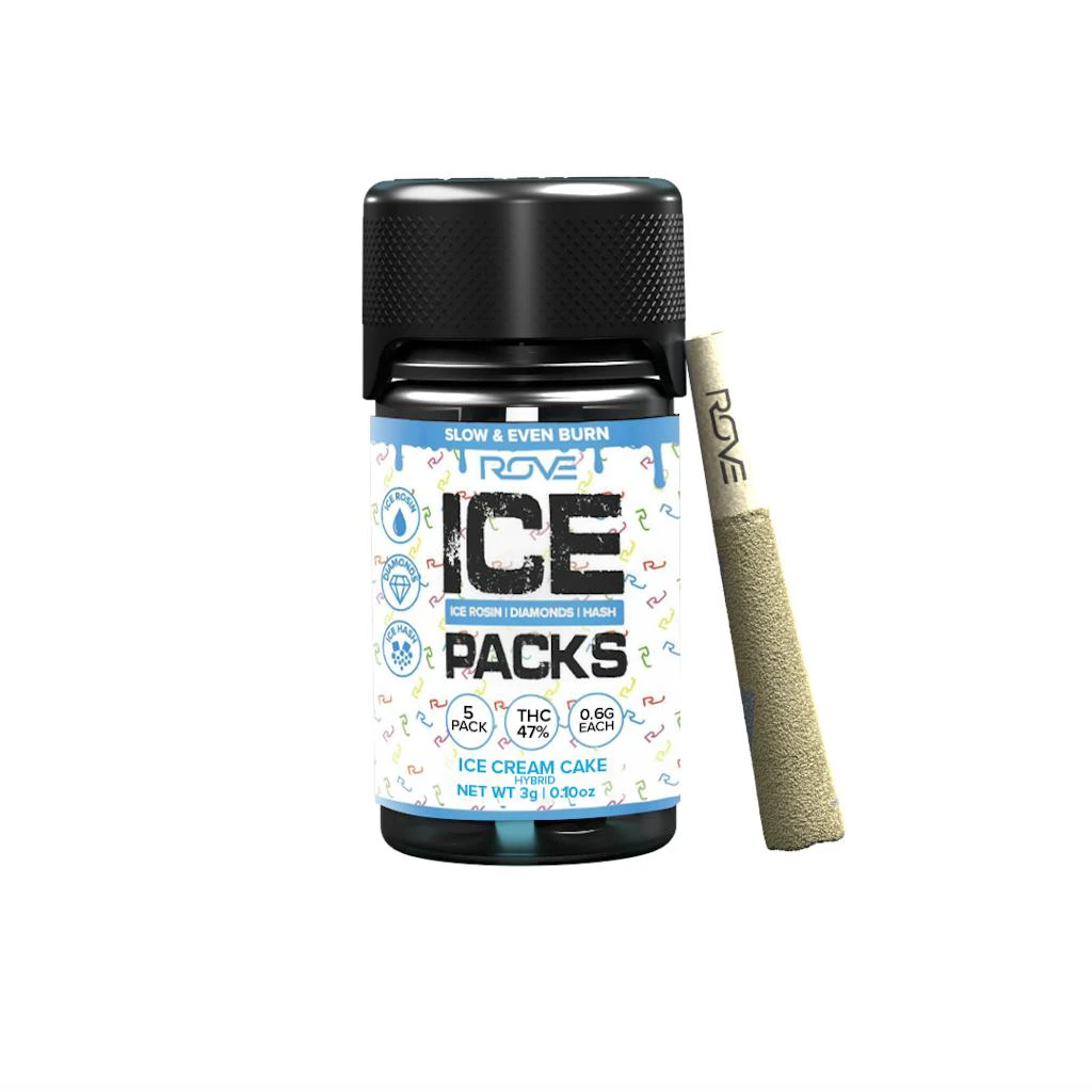 ROVE - Rove Ice Packs Ice Cream Cake Rosin Diamond Hash Infused Pre-Rolls 6-Pack 3.6g Main Image