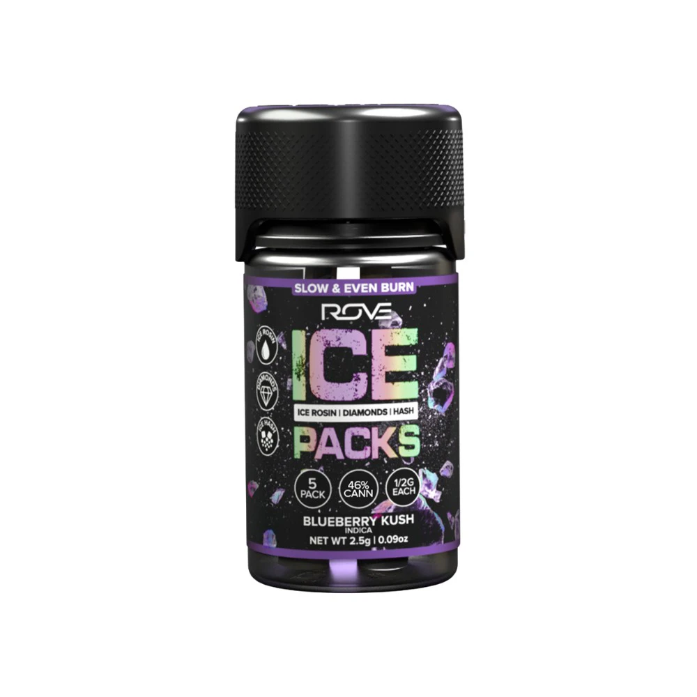 ROVE - 6 PACK ICE PACKS - BLUEBERRY KUSH .6G - ROVE Main Image