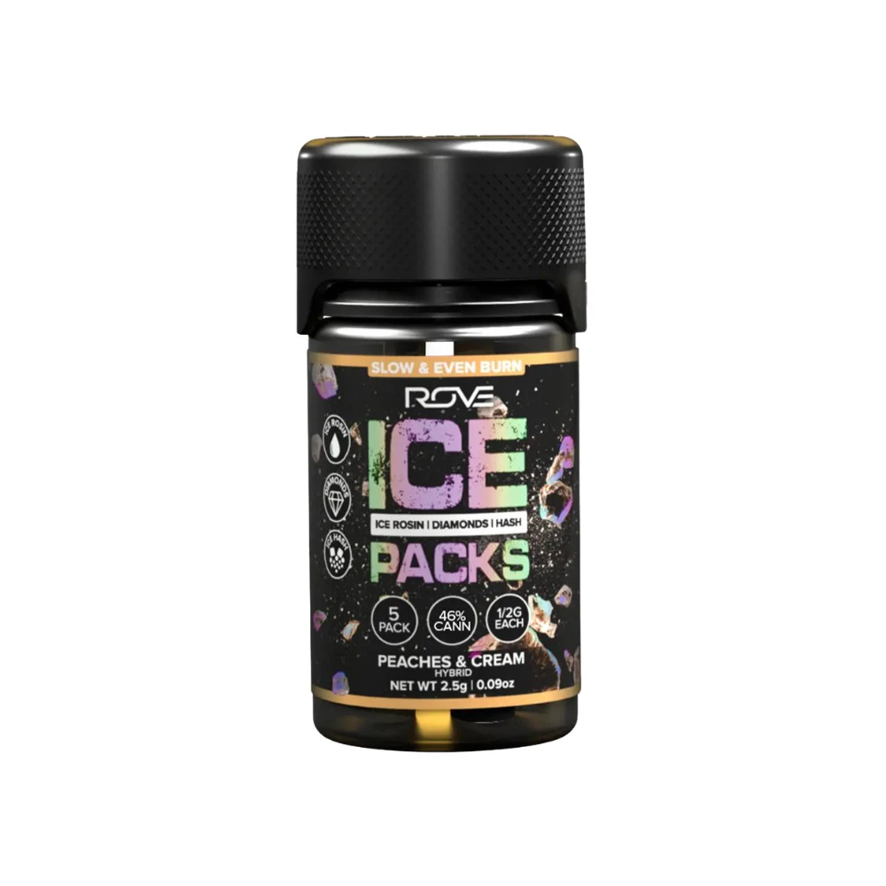 ROVE - 6 PACK ICE PACKS - PEACHES & CREAM .6G - ROVE Main Image