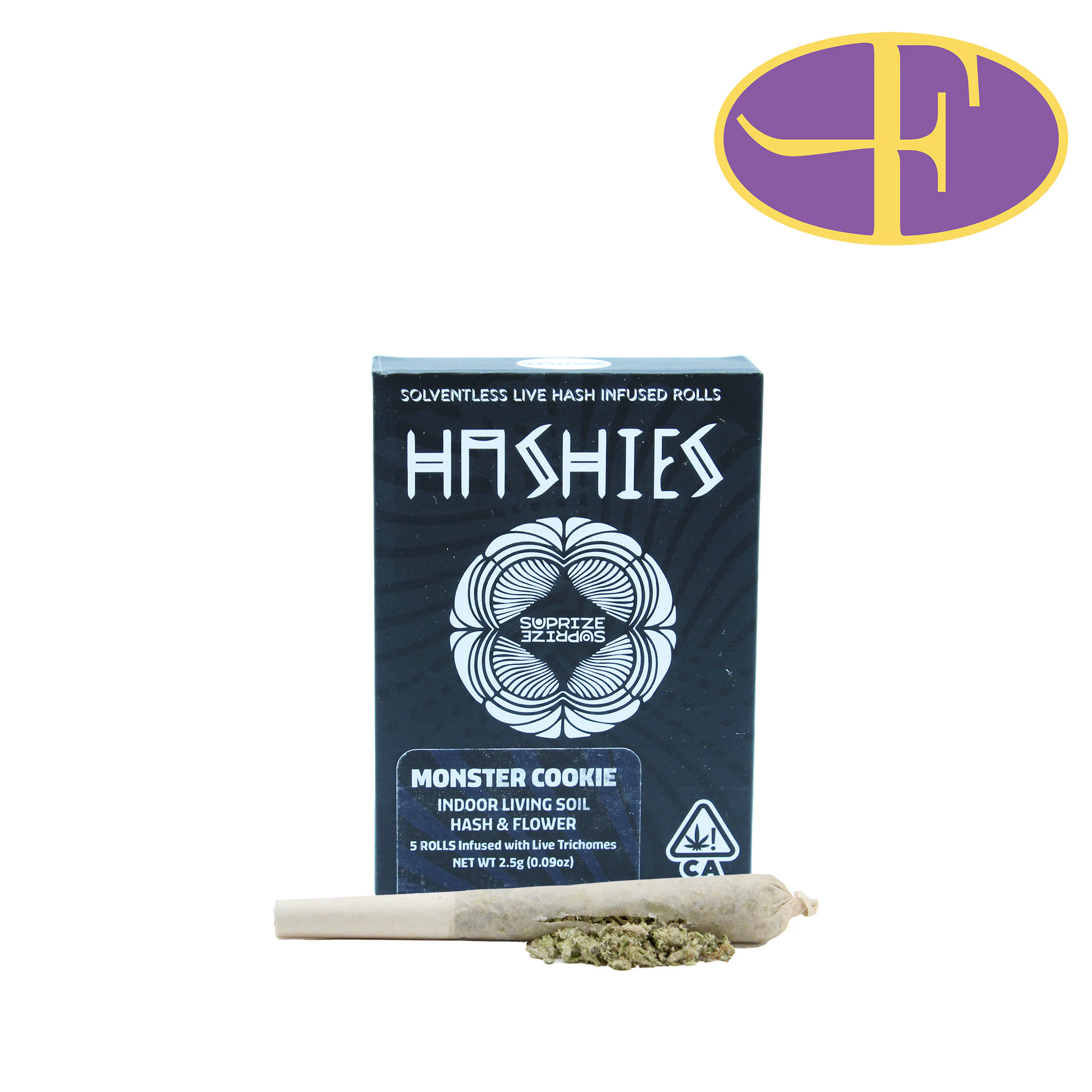 Royal Key - Monster Cookies Hash Infused Pre-Roll Pack (5pk) Main Image