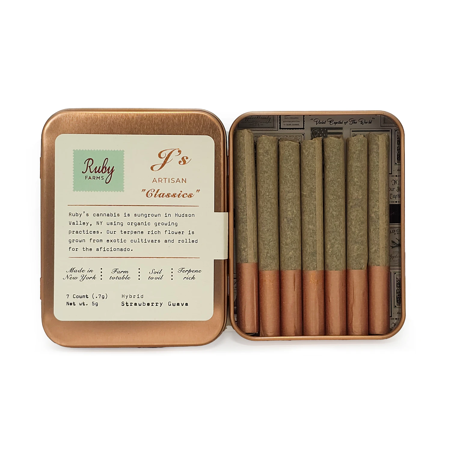 Ruby Farms - Strawberry Guava pre-roll | .7g, 7pack Main Image