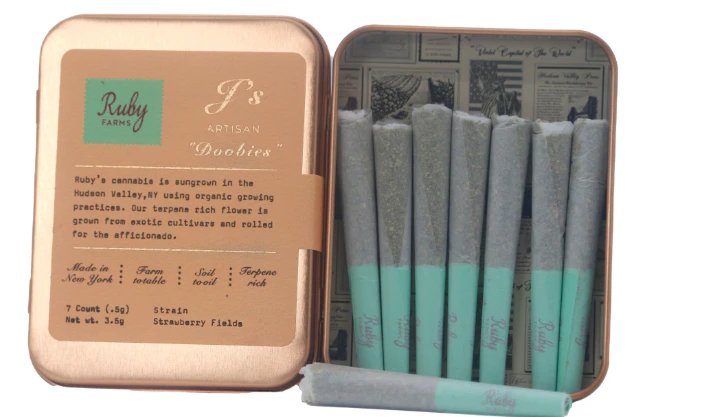Ruby Farms - Strawberry Fields "Doobies" 0.5g Pre-Roll 7pk Main Image