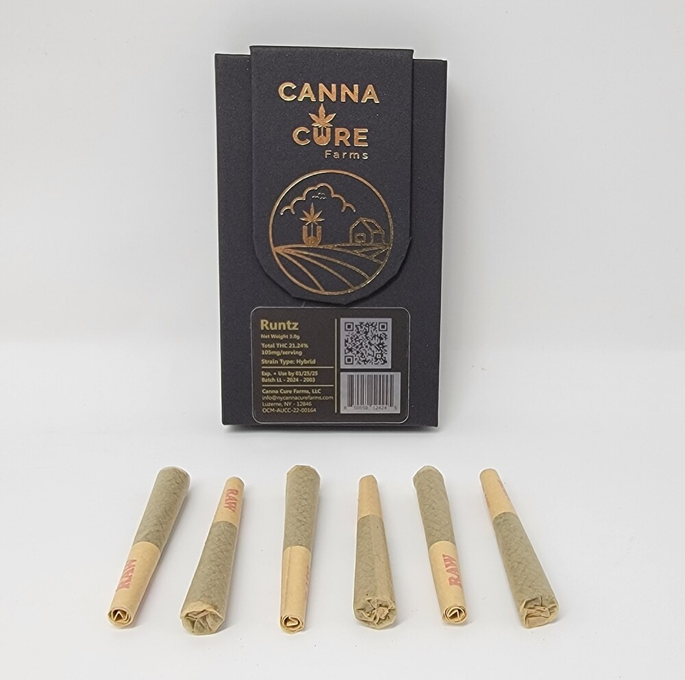 Canna Cure Farms - Runtz - 6pk - .5g - Preroll - Housing ...