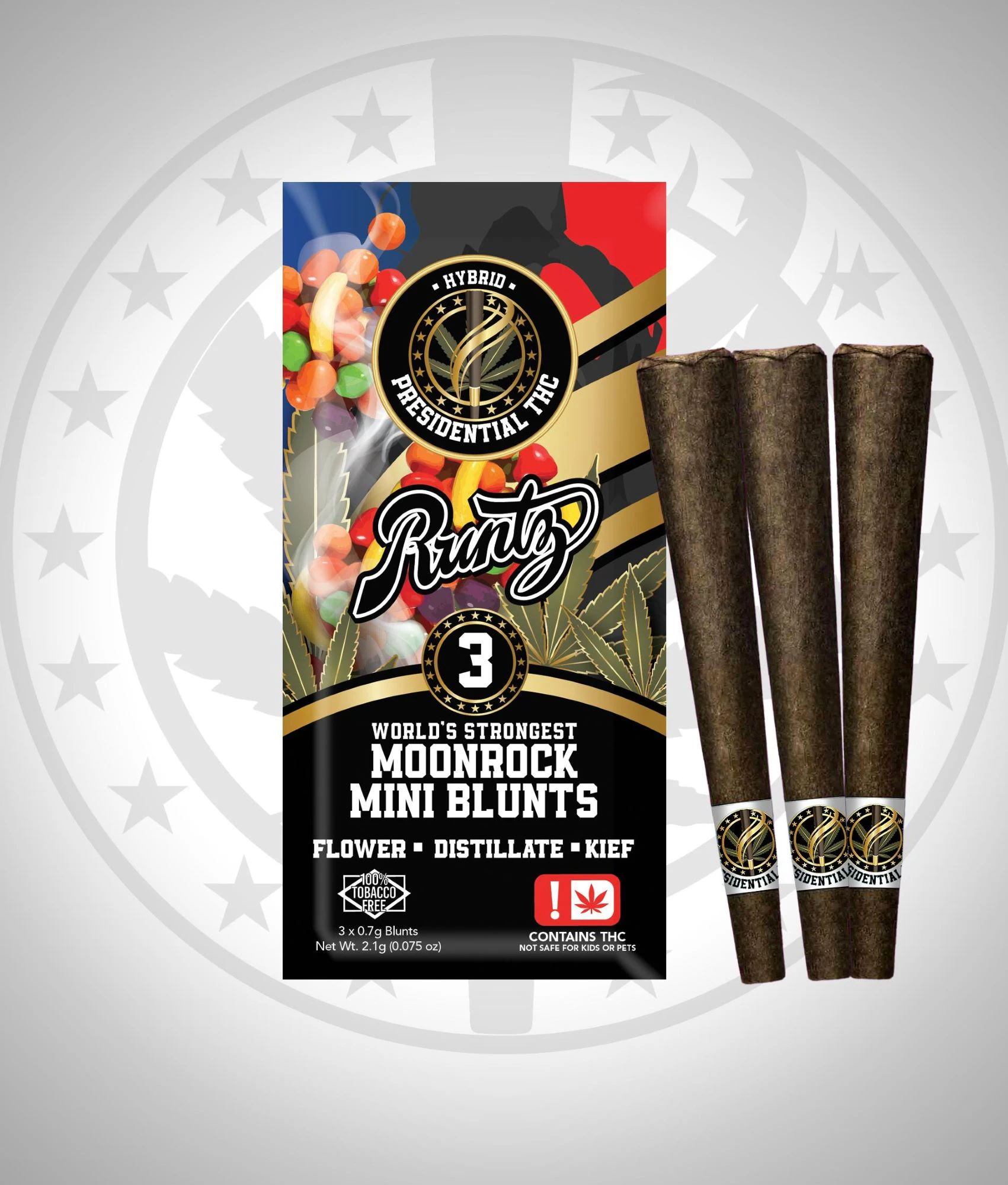 Presidential - Runtz (.7g) Mini Blunts-3pk Main Image
