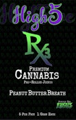 5pk 1g Full Flower Pre-roll - Peanut Butter Breath