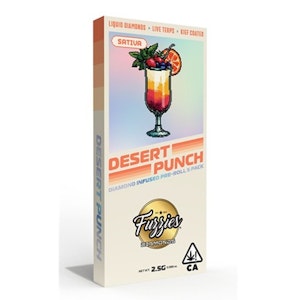 FUZZIES - Fuzzies Desert Punch Diamond Infused Pre-Roll 5pk ( 2.5g ) Sativa 