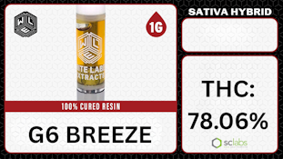 White Label | Cured Resin Cart 1g [S] | G6 Breeze