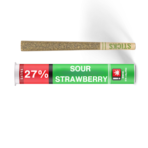STICKS - Sticks | Preroll 1pk/1g [S] | Sour Strawberry