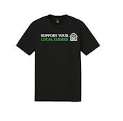  Farmer's Black Tee | Support Your Local Farmer | XL