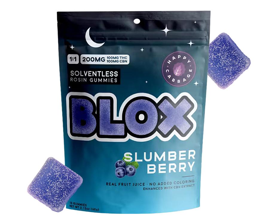 BLOX - Live Rosin - Slumber Berry - 1:1 THC/CBN - 100mg -