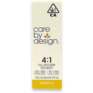 CARE BY DESIGN - Care By Design - Full Spectrum CBD Drops - 4:1 - Tincture - 15ml