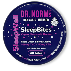 DR. NORM'S - Dr Norms - Sleep Bites - 2.5mg THC 1.5mg CBN - Edibles - 40pcs