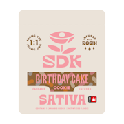 Birthday Cake Cookie | 200mg 1:1 (THC:CBG) (Live Hash Rosin)