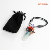 Wig Wag Wonder Glass Pendant MiniPipe, Black Necklace Included - SirEEL