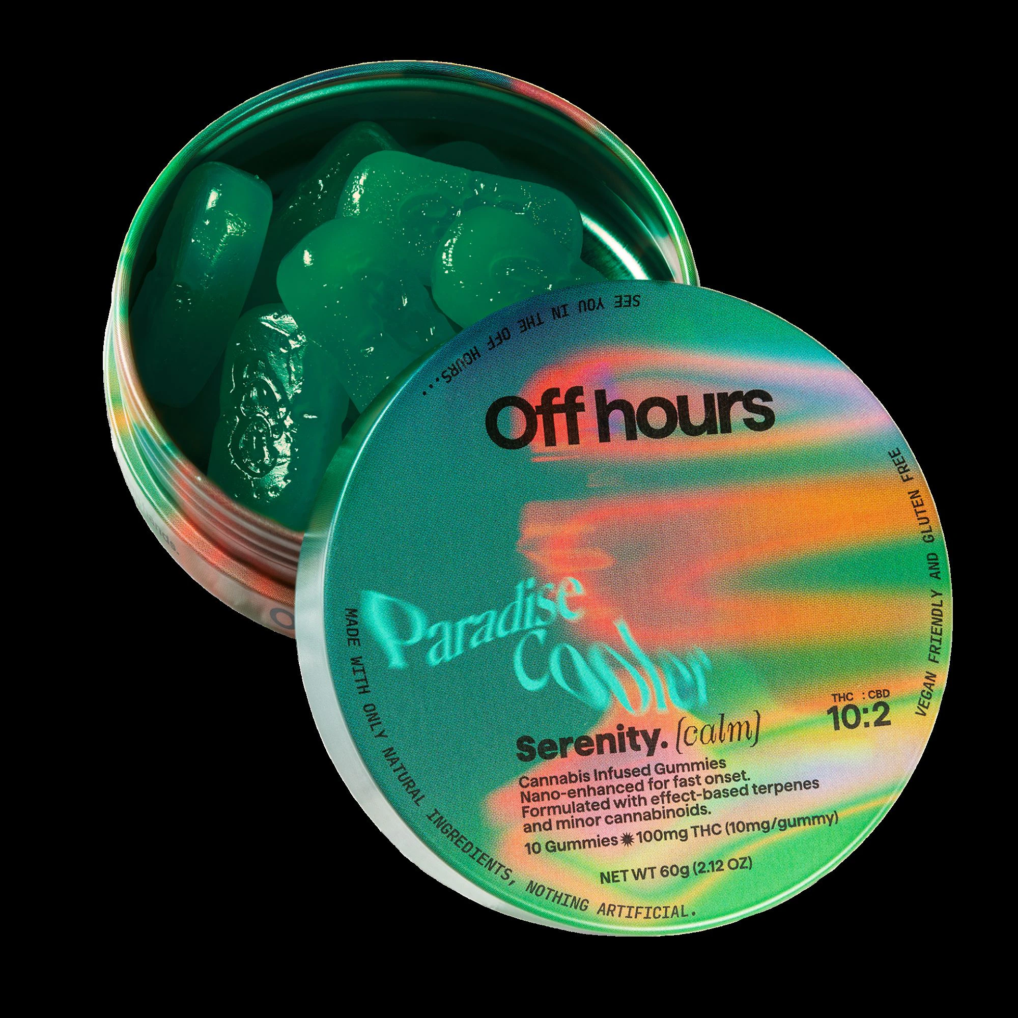 Off Hours - Off hours - Paradise Cooler - Gummy - 10 x 10mg THC + 2mg CBD Main Image