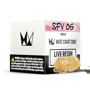 West Coast Cure - SFV OG (I) | 1g Live Resin Sugar | West Coast Cure