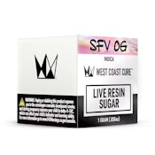 West Coast Cure | SFV OG | Live Resin Sugar | [1g] | Hybrid