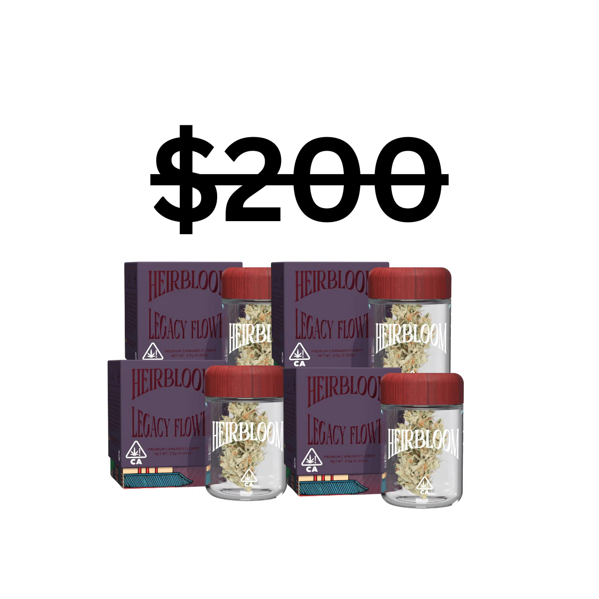 Heirbloom by CBX - SFV OG BUNDLE (H) | 4x 3.5g (14g) Premium Indoor Flower | Heirbloom by CBX Main Image