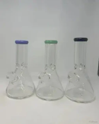 9MM 10 in. Beaker with Color Mouthpiece