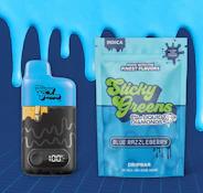 Blue Razzleberry Liquid Diamonds Disposable Vape - 2g