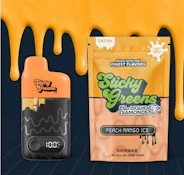 Peach Mango Ice Liquid Diamonds Disposable Vape - 2g