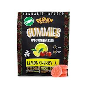 SHAMAN EXTRACTS - Shaman Snacks - 100mg 2:1 CBN:THC Gummies - Lemon Cherry