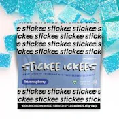 Stickee Ickees- Blue Raspberry Gummies 200mg