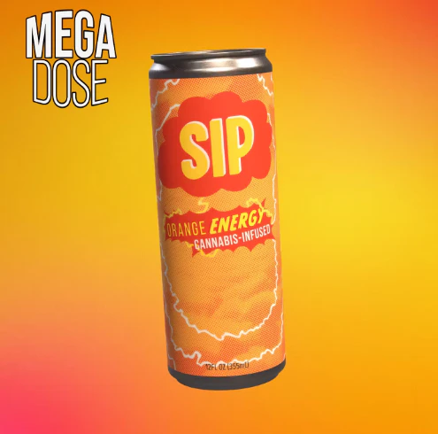 Sip - Mega Dose Energy Orange Soda - 100mg - CMC Main Image