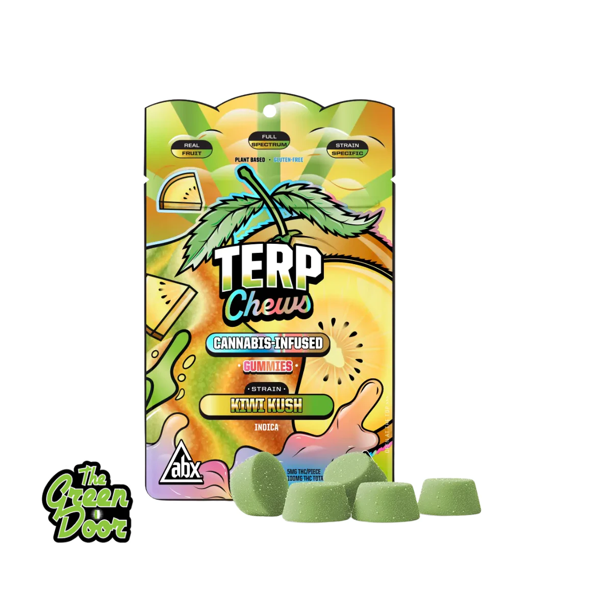 ABX / absoluteXtracts -  ABX - Terp Chews - Kiwi Kush - Gummies - 100mg Main Image