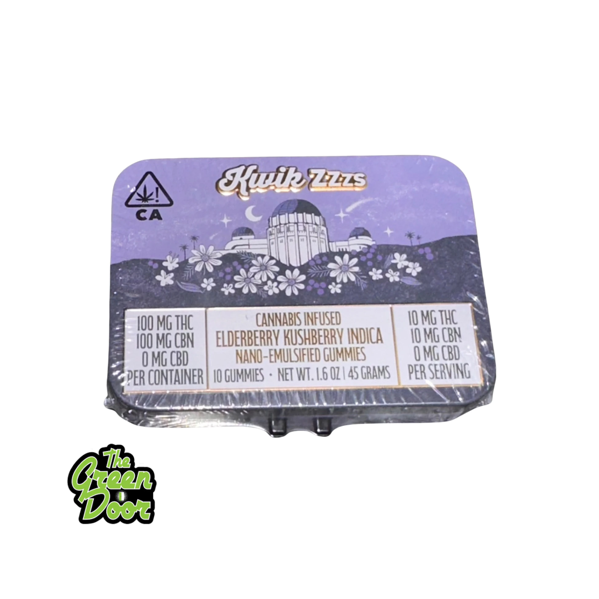 KWIK EASE - Kwik Zzzs - Elderberry THC:CBN - Gummies 1:1 100mg Main Image