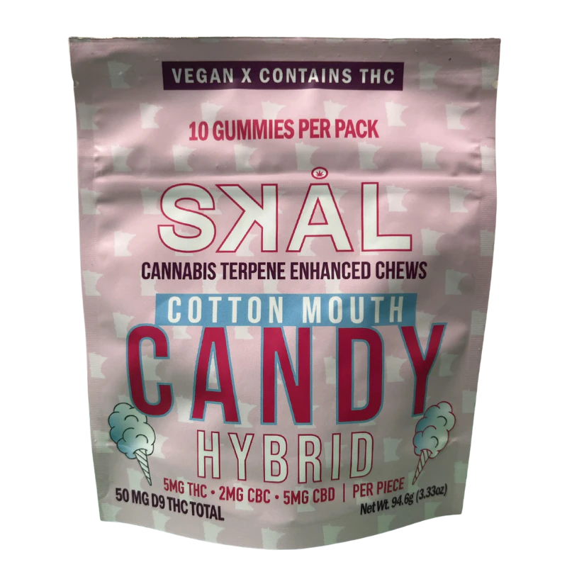 SKAL - Cotton Candy Cubes | 5mg THC 2mg CBC 5mg CBD | 10 count Main Image