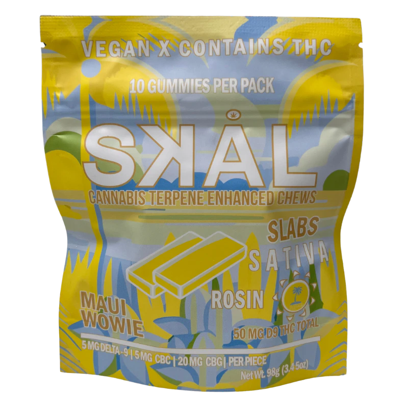 SKAL - Maui Wowie Rosin Slabs | 5mg THC 5mg CBC 20mg CBG | 10 count Main Image