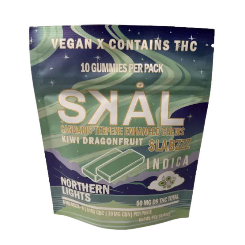 SKAL - Northern Lights Kiwi Dragonfruit Slabzzz | 5mg THC 5mg CBC 30mg CBN | 10 count Main Image