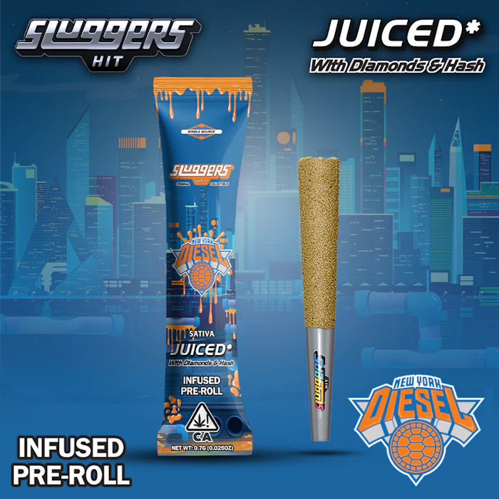 Sluggers OLD - Sluggers | Juiced Pre-Roll | NYC Diesel | 0.7g | 1pk Main Image
