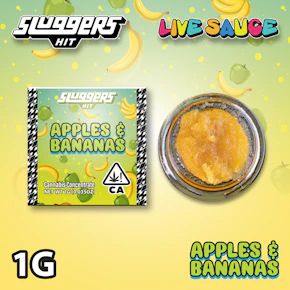 Sluggers | Live Resin Sauce | Apples & Bananas | 1g