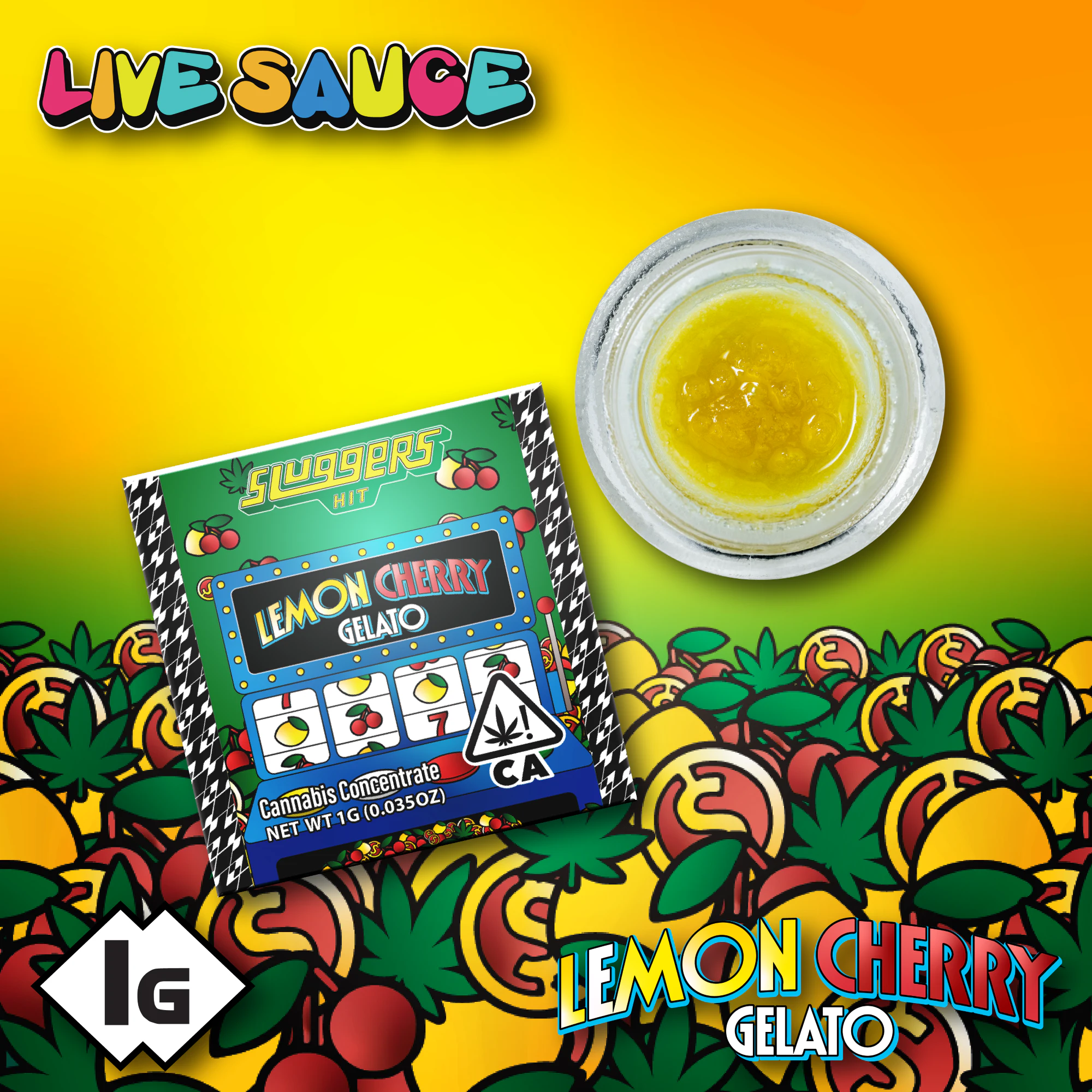 Sluggers - Sluggers | Live Resin Sauce | Lemon Cherry Gelato | 1g Main Image