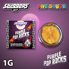 Sluggers | Live Resin Sauce | Purple Pop Rocks | 1g
