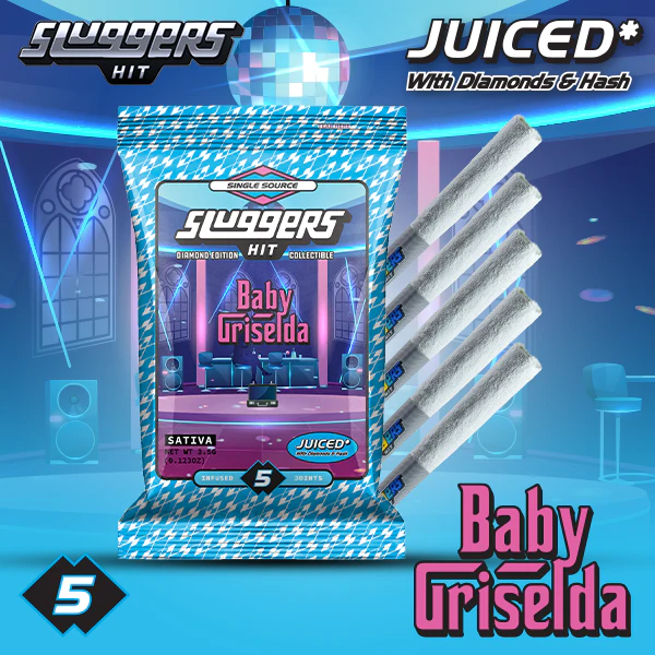 Sluggers - Sluggers | Juiced Pre-Roll | Baby Griselda | 3.5g | 5 Pack Main Image