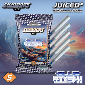 Sluggers | Juiced Pre-Roll | Blue Zushi | 3.5g | 5 Pack