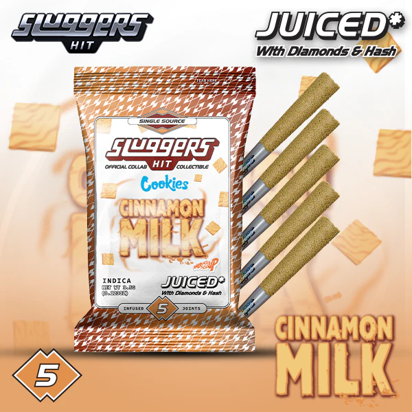 Sluggers - Sluggers | Juiced Pre-Roll | Cinnamon Milk | 3.5g | 5 Pack Main Image