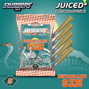 Sluggers Hit - Juiced - Hurricane SZN Diamond Infused Pre-rolls - 5pk - 3.5G