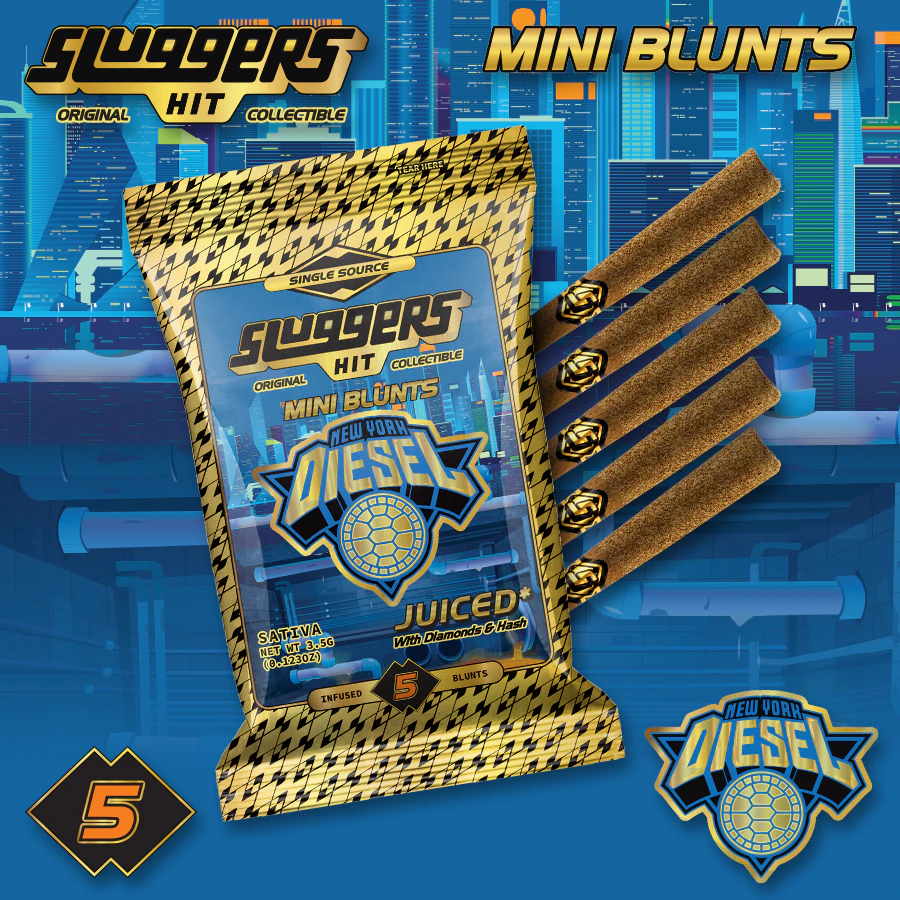 Sluggers Hit - 5pk - NYC Diesel - Infused Blunts - 3.5g (S) - Sluggers Main Image