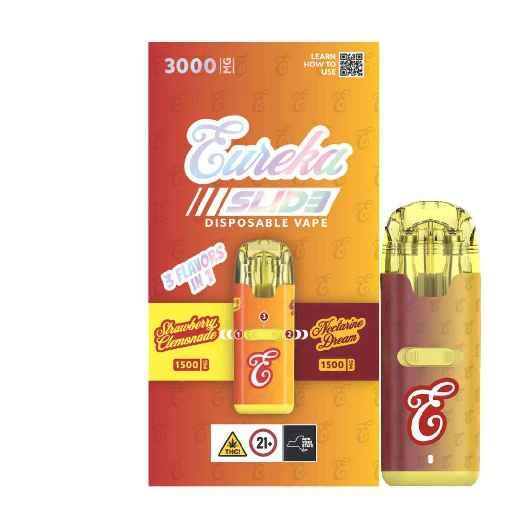 EUREKA - SLIDE Strawberry Clemonade x Nectarine Dream 3g AIO Vape Main Image