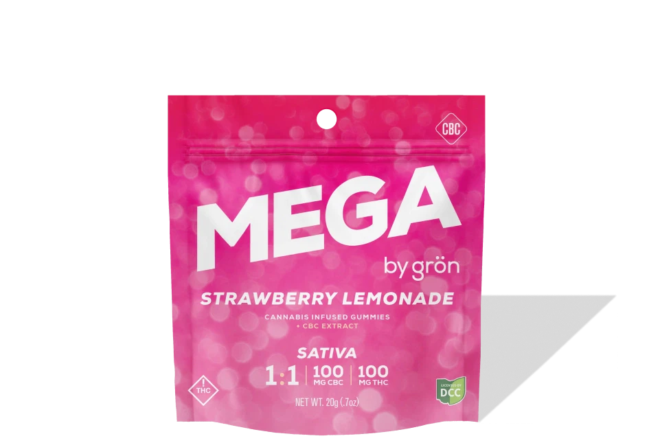GRON - Gron | Edible | MEGA - Strawberry Lemonade | CBC/THC 1:1 100 MG Main Image