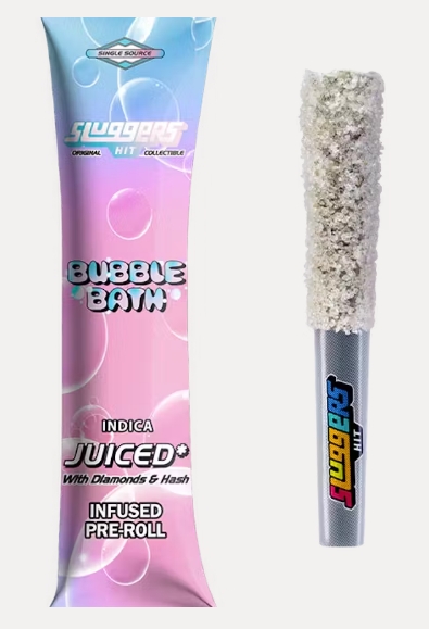 Infused Preroll - Bubble Bath - Hash & Diamonds - .7G