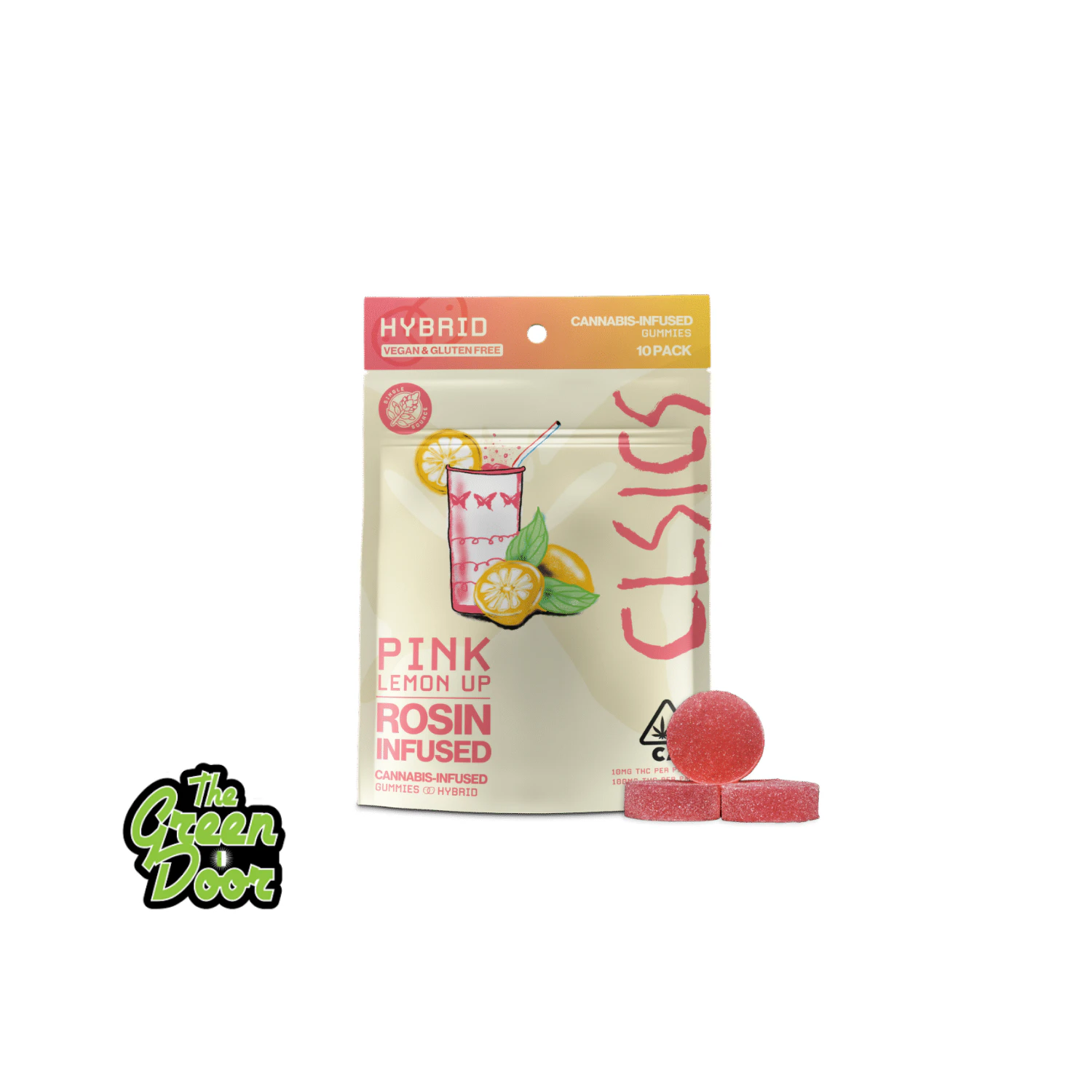 CLSICS - Clsics - Pink Lemon Up Live Rosin - Gummies - 10PK - 100MG Main Image