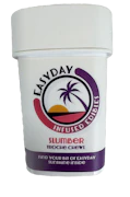 Easy Day Slumber Blue Raspberry & Peach - 10 mg THC w 10 mg CBN - 10 Pack