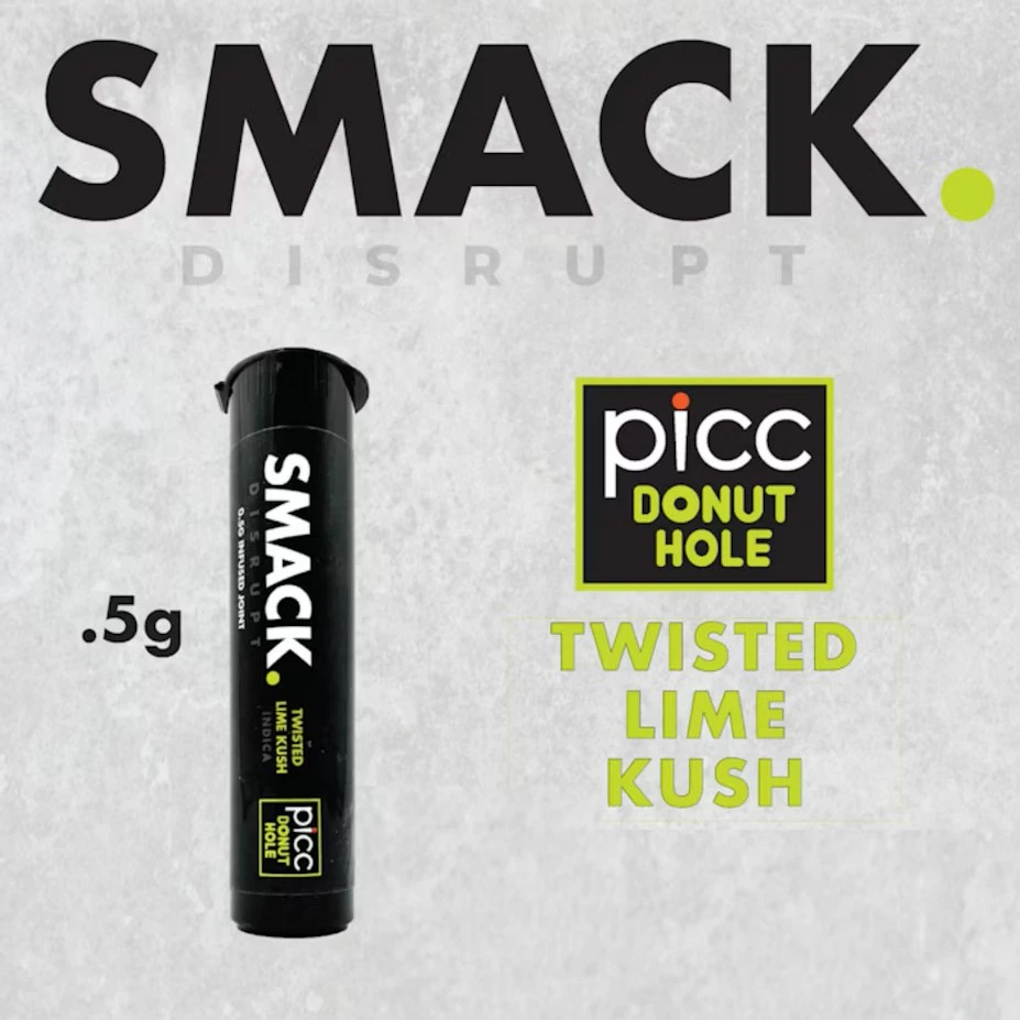 Smack - Smack. - Twisted Lime Kush - Infused Preroll - 0.5g Main Image