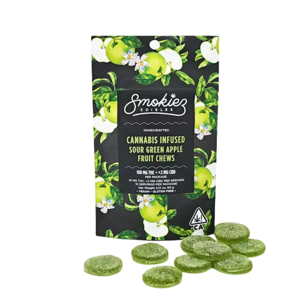 SMOKIEZ - SOUR GREEN APPLE 100MG - SMOKIEZ Main Image