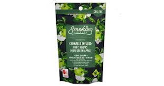 SMOKIEZ | SOUR GREEN APPLE 1:1 THC/CBG - 10PK | EDIBLE | 100MG